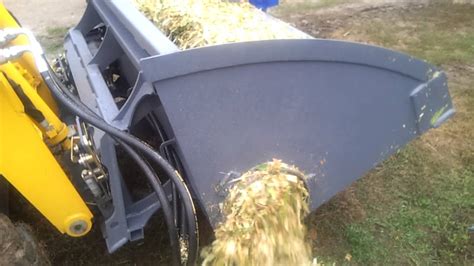 silage bucket for skid steer|auger bucket for maize.